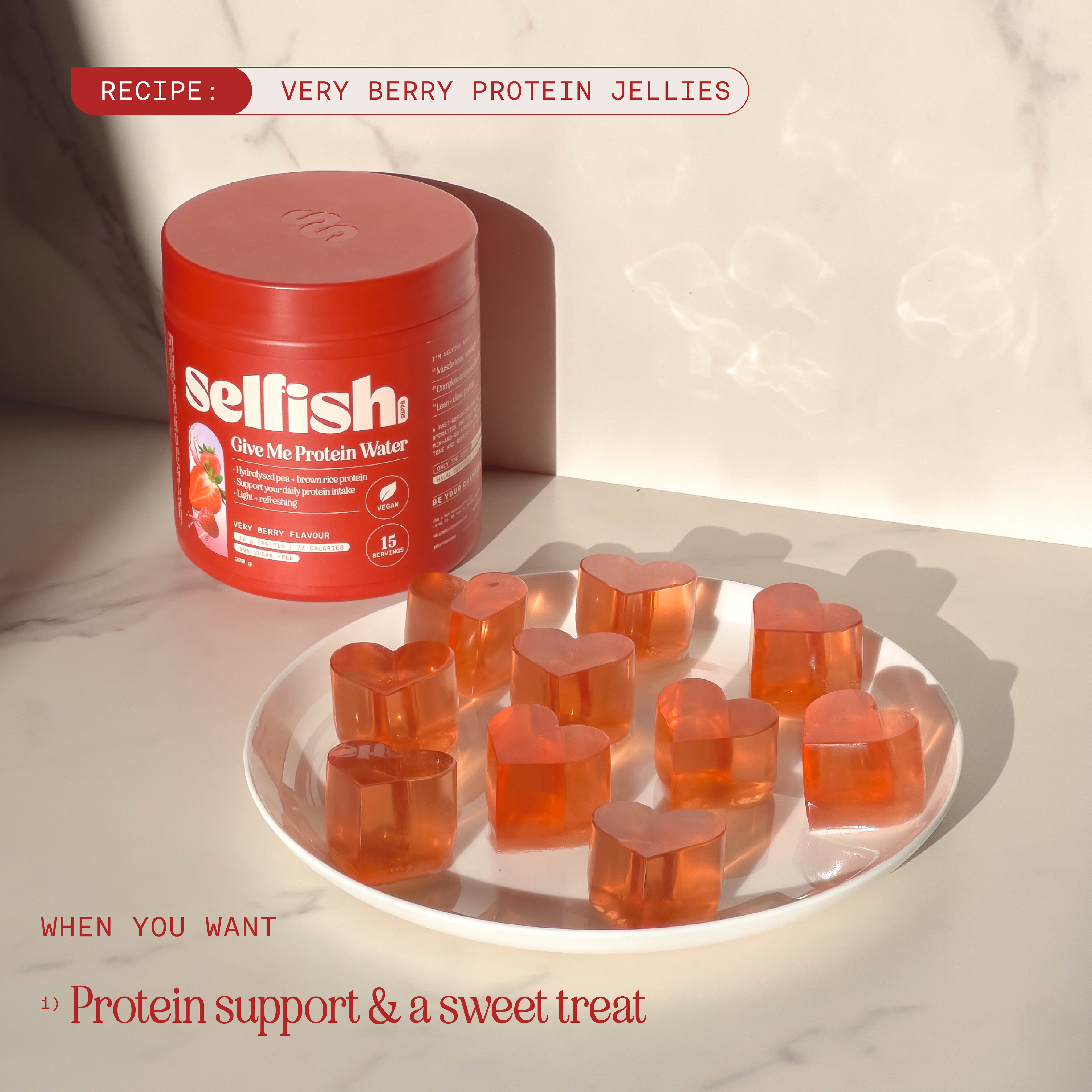 Very Berry Protein Jellies