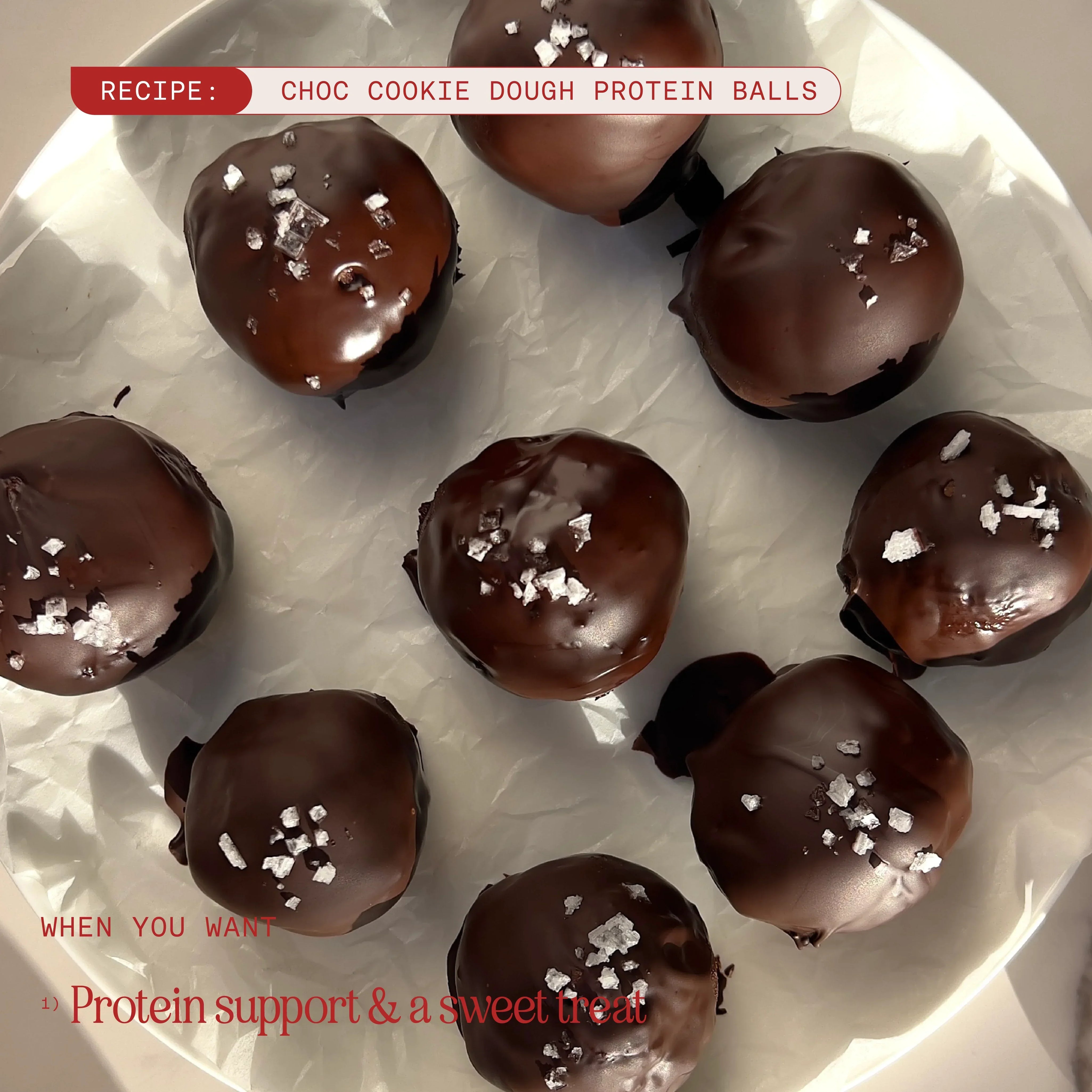 Choc Cookie Dough Protein Balls